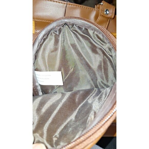 A Women's Leather Patchwork Shoulder Bag Purse Satchel Cowgirl Countrycore 3pc - Picture 14 of 15